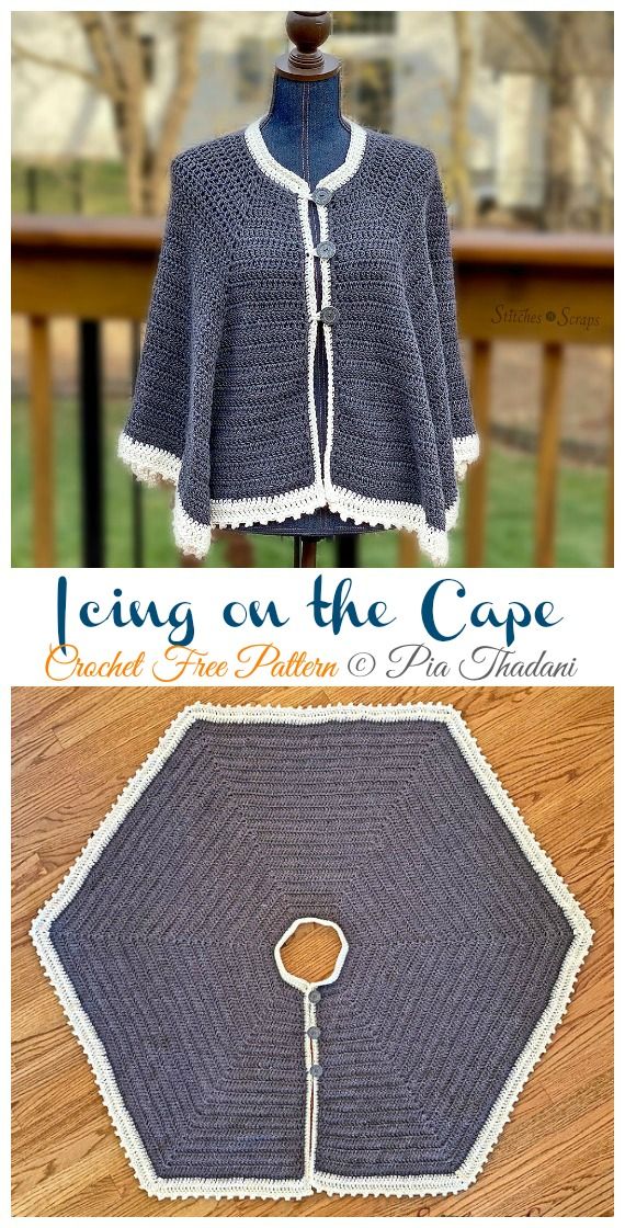 Icing on the Cape Crochet Free Pattern - Crochet & Knitting