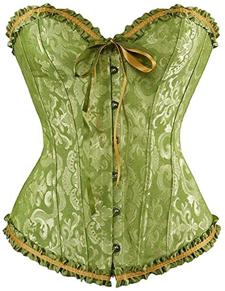 Senchanting Corsets for Women Corset Top Bustier Overbust Lace Up Corset Plus Size