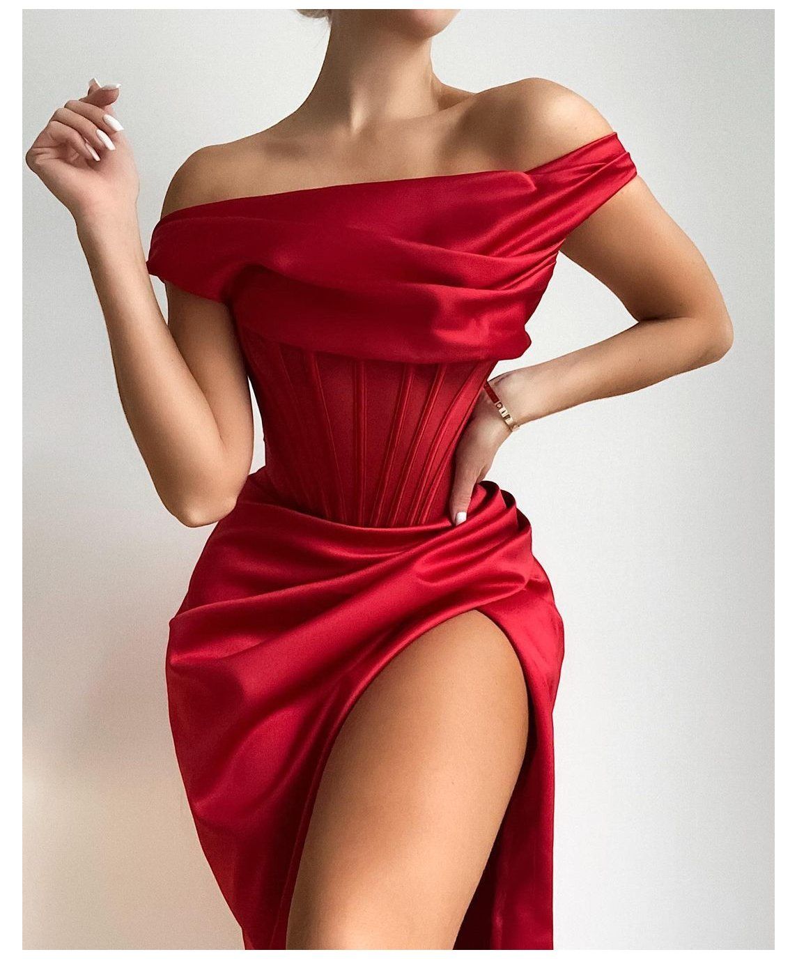 maroon silk formal dress