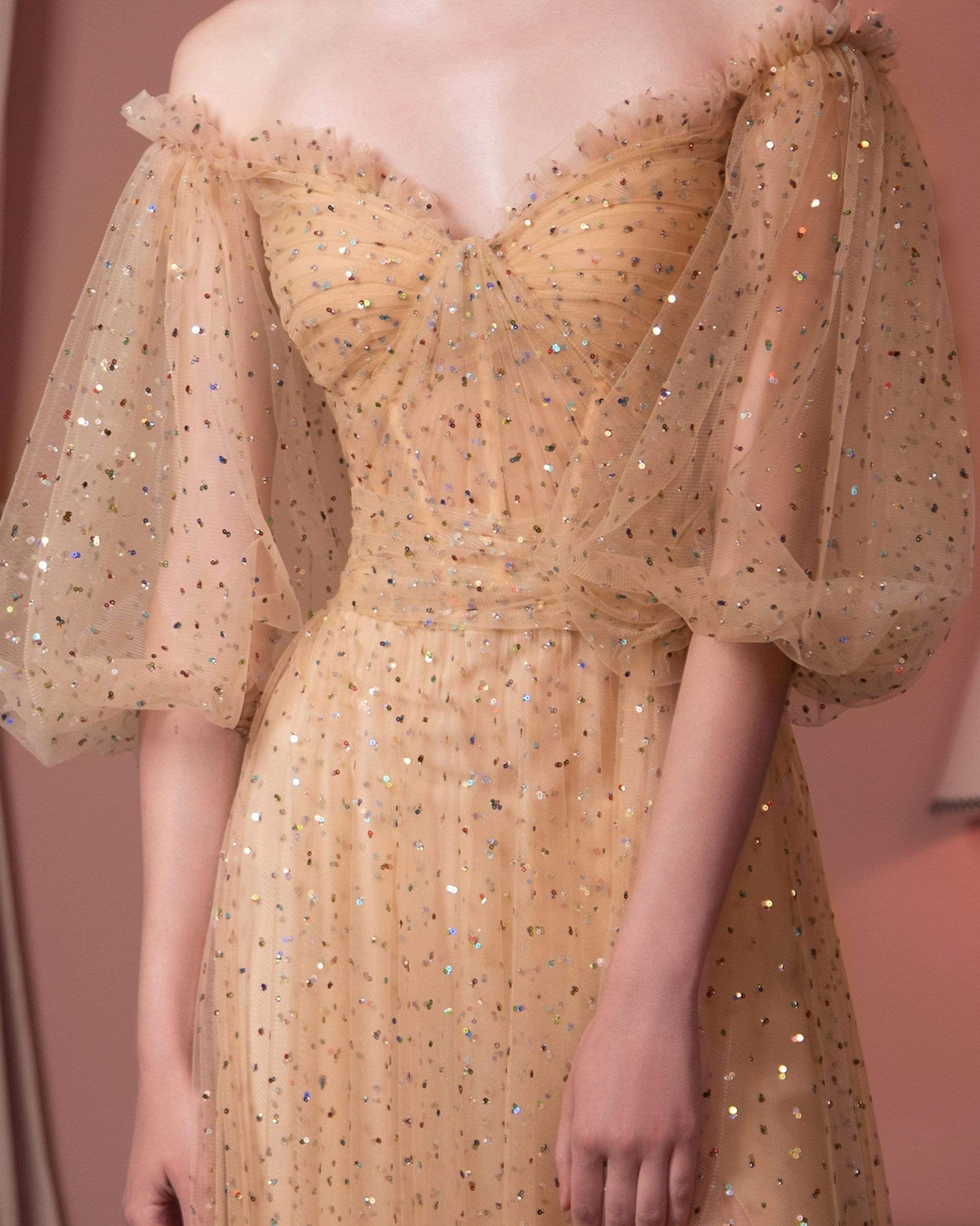 Beside Couture by Gemy - ED 1553LD Sequined Tulle A-Line Dress