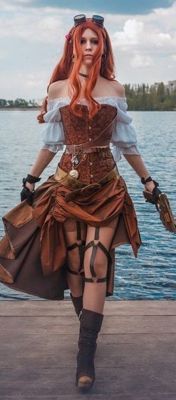 Corset Steampunk  Femme Pirate