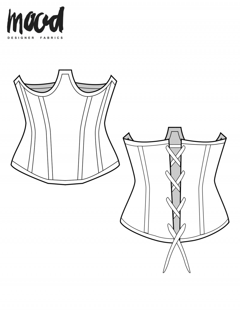 The Parker Corset - Free Sewing Pattern - Mood Sewciety