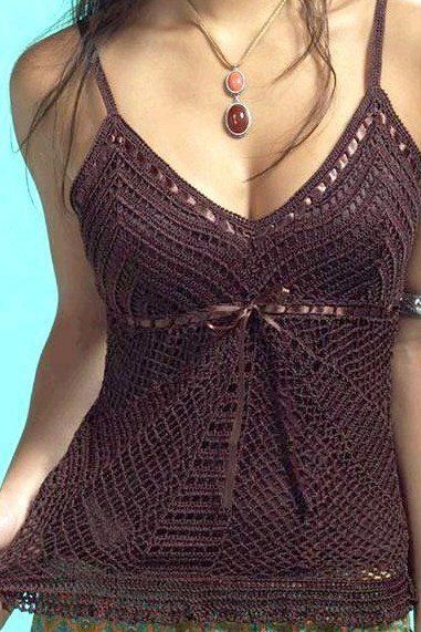 Tops au crochet - Le monde-creatif