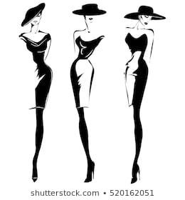 Logos De Siluetas De Moda: imágenes, fotos de stock y vectores
