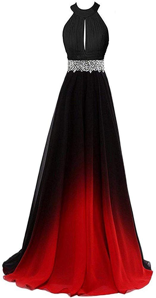Aurora Bridal Women's Long Ombre Bridesmaid Evening Gown