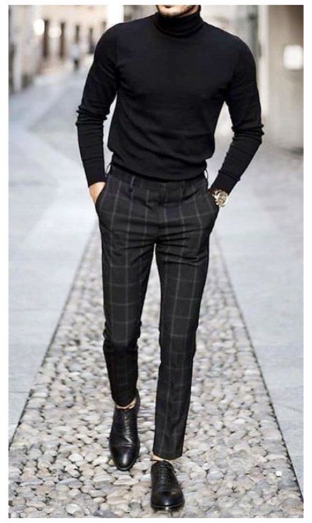 black chinos men outfits casual menswear