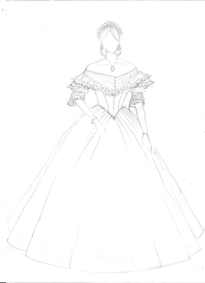 Victorian prom dress, Victorian ball gown, mauve taffeta, white lace and green ribbons with Bertha. Model "Cinzia" 1860
