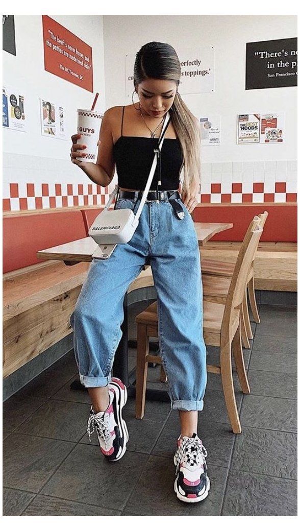 slouchy jeans outfit summer