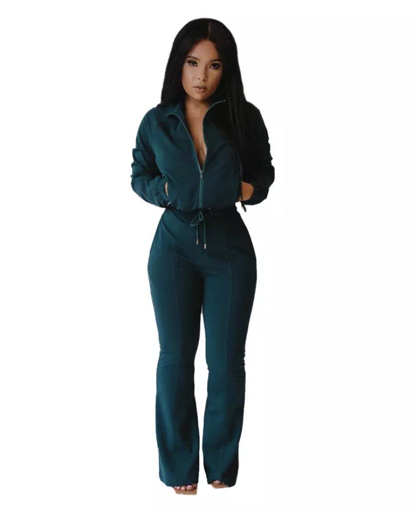 TLV Luxe Tracksuit - Teal Green / Small