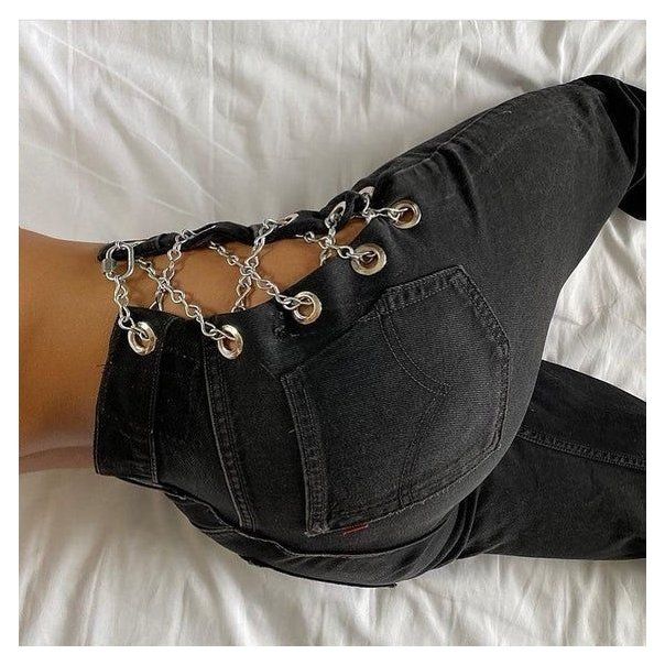 vintage distressed jeans