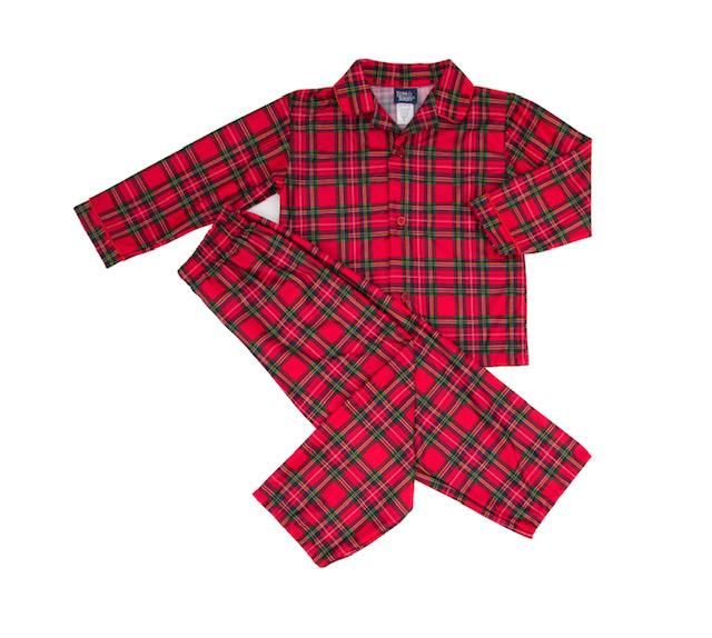 RED TAILORED BOYS PAJAMA SET - 4 / Red
