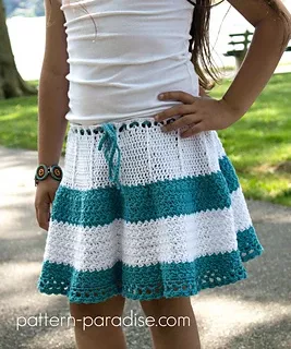Boho Flouncy Skirt pattern by Maria Bittner