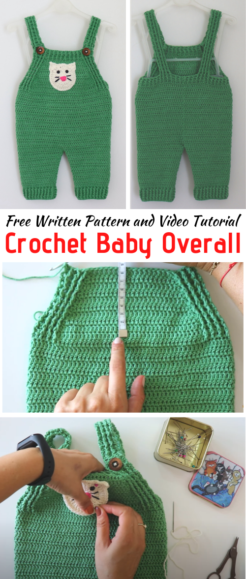 Crochet Baby Overall Written Pattern - Sirin's Crochet
