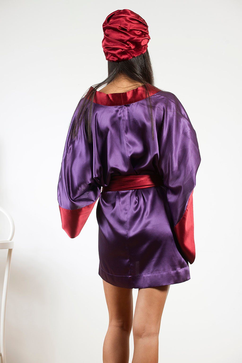 Purple Reign Bianca Turban - L/XL / Crimson