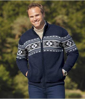 Blouson Tricot Doublé Polaire Canadian Tribe