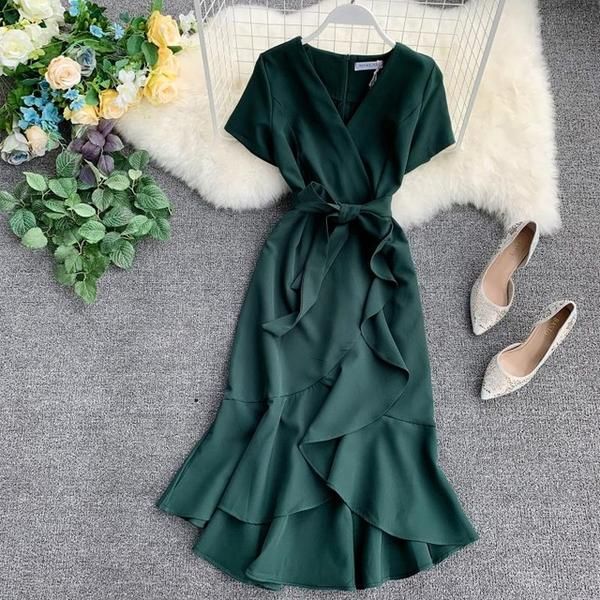 Ruffled Hemline Dress Summer Dress