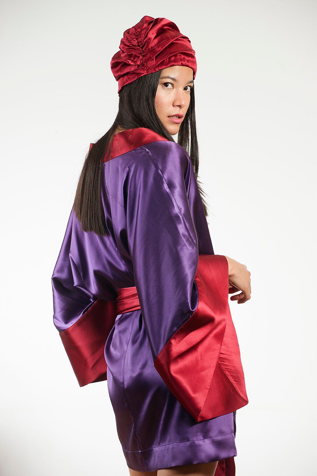 Purple Reign Bianca Turban - S/M / Crimson