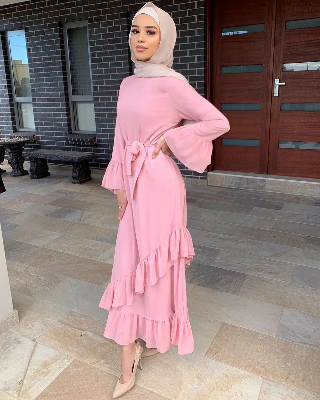 Classic Layered Ruffled Dress