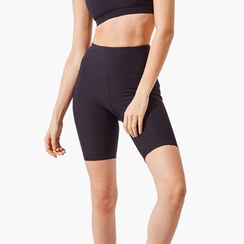 Brisk High Waisted Bike Short - Black / S