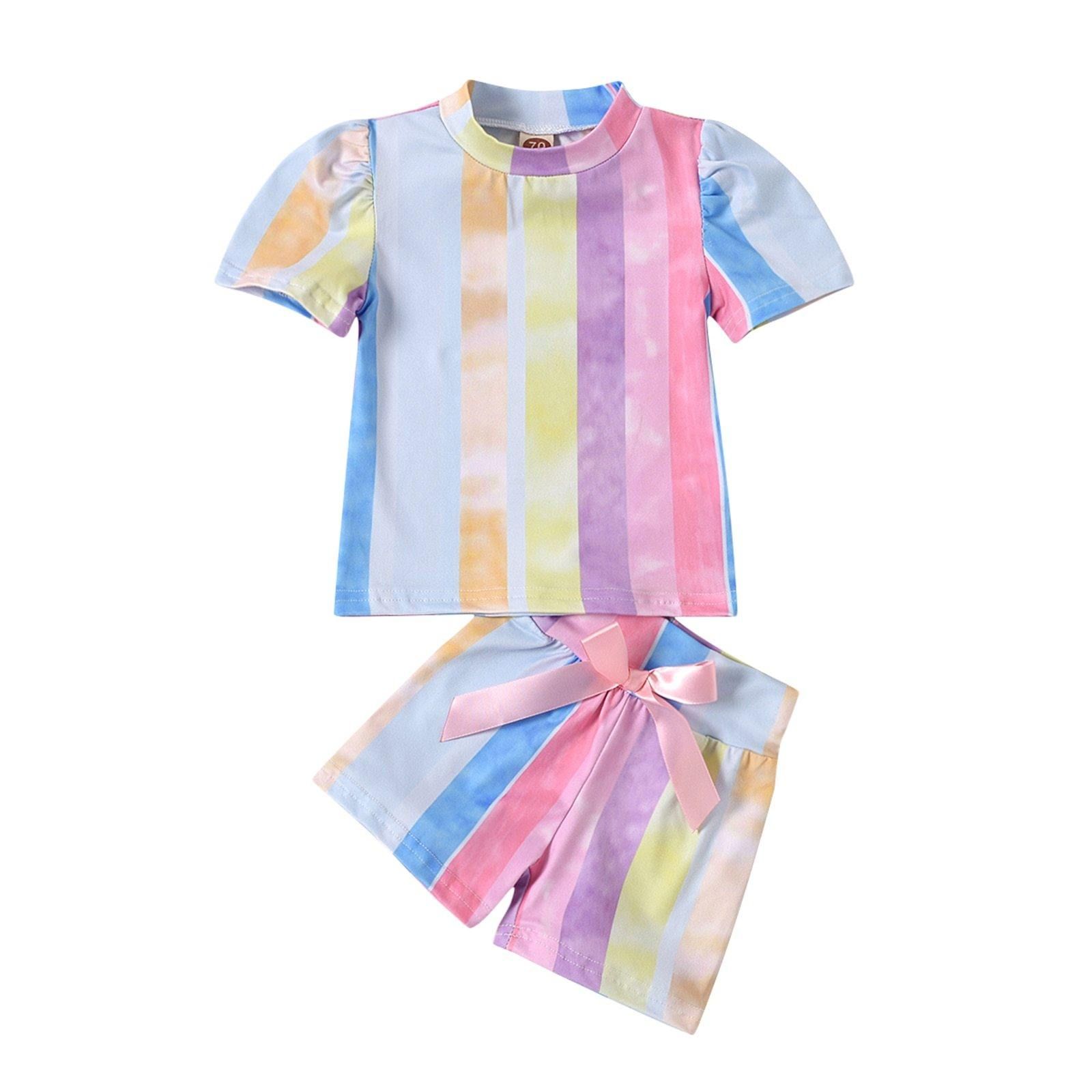 Raelyn T-shirt and Bowknot Shorts - 24M
