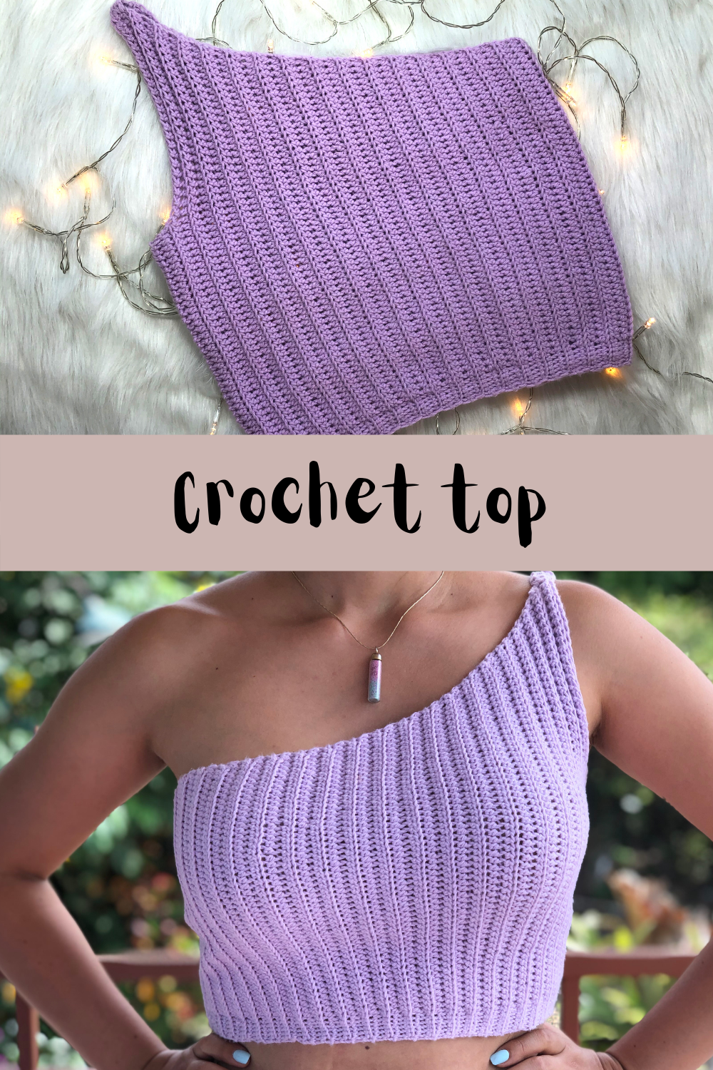 Crochet top facil | Crochet top de un solo hombro | crochet top super easy | Crochet for beginners