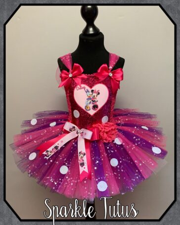 Sparkly Minnie Mouse and Daisy Duck Tutu Party Dress - 10-11