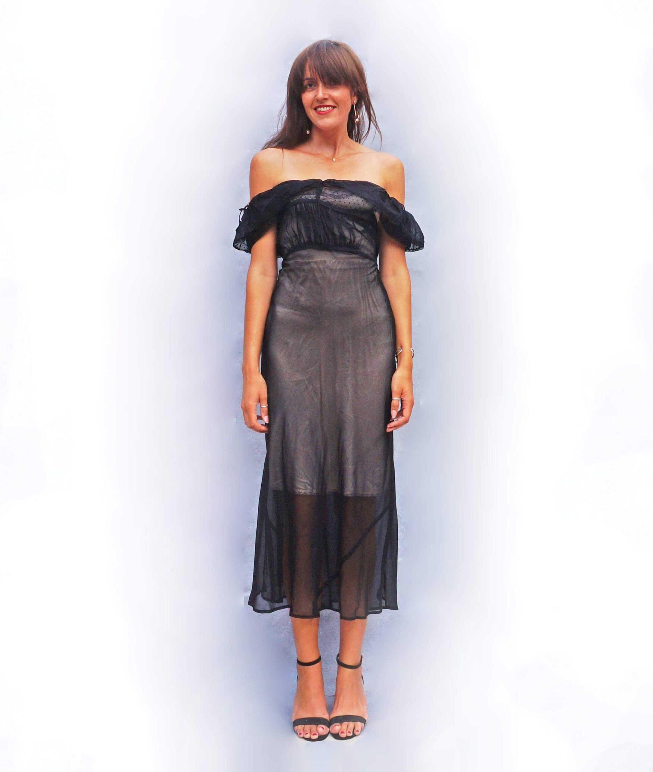 1940s Black Dress By Odette Barsa - UK 10 / Black