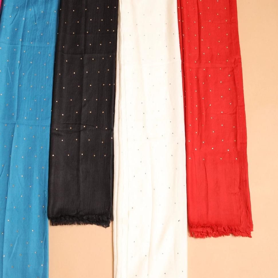 Crystal Pashmina Shawl - Blue