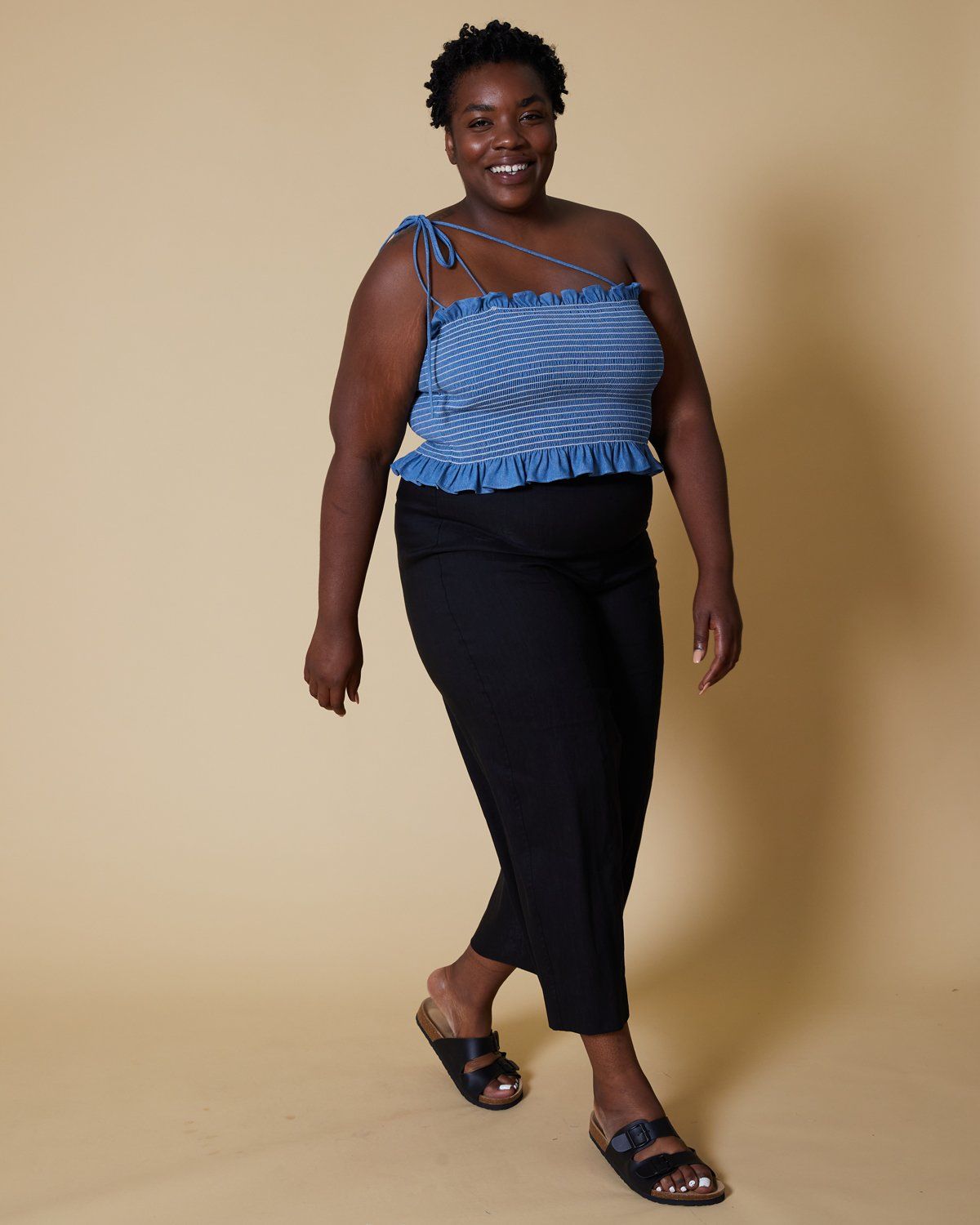 Denim Frankie Top - Smocked Top Kit
