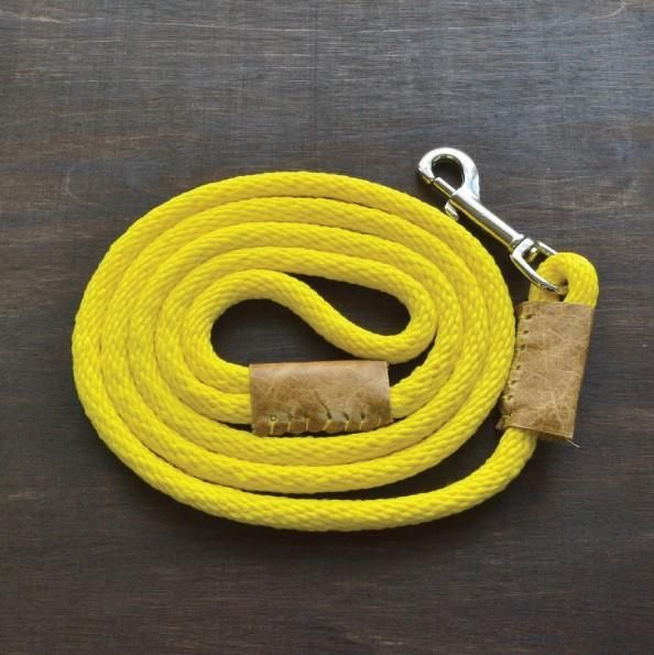 Dog Leash - Yellow Rope