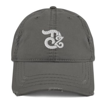 Teedzen Distressed Hat - Charcoal Grey